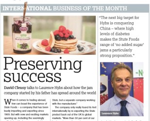 Stute Foods wins International Business of the Month